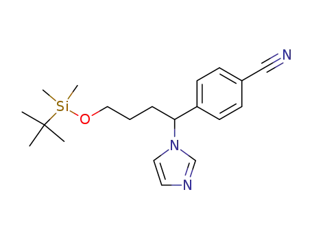 4-[4-(<i>tert</i>-butyl-dimethyl-silanyloxy)-1-imidazol-1-yl-butyl]-benzonitrile