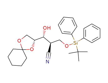 (2R,3R,4R)-1-[(tert-butyldiphenylsilyl)oxy]-2-cyano-4,5-(cyclohexylidenedioxy)-3-hydroxypentane