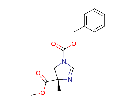 1H-Imidazole-1,4-dicarboxylic acid, 4,5-dihydro-4-methyl-, 4-methyl 1-(phenylmethyl) ester, (4S)-