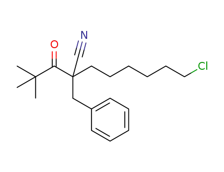 2-benzyl-8-chloro-2-pivaloyloctanenitrile