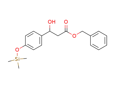 3-hydroxy-3-(4-trimethylsilanyloxy-phenyl)-propionic acid benzyl ester