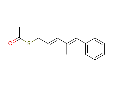 4-methyl-5-phenyl-(2E,4E)-pentadienyl thioacetate
