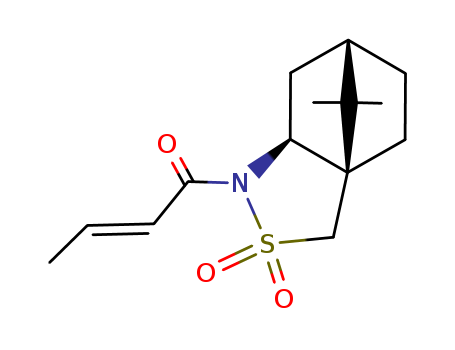 N-crotonyl-(2S)-bornane 10,2-sultam