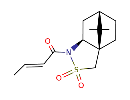 Molecular Structure of 94594-81-7 ((S)-(+)-(2-BUTENOYL)-2 10-CAMPHORSULTAM)