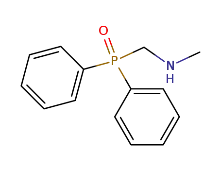 Molecular Structure of 122365-23-5 (N-[(diphenylphosphinoyl)methyl]-N-methylamine)