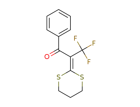 2-(1,3-dithian-2-ylidene)-3,3,3-trifluoro-1-phenylpropan-1-one