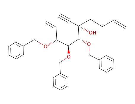 1,9-Decadien-5-ol, 5-ethynyl-6,7,8-tris(phenylmethoxy)-,
(5S,6R,7S,8R)-