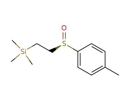 Molecular Structure of 153123-09-2 (Silane, trimethyl[2-[(R)-(4-methylphenyl)sulfinyl]ethyl]-)