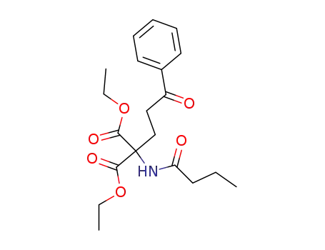 Propanedioic acid, [(1-oxobutyl)amino](3-oxo-3-phenylpropyl)-, diethyl
ester