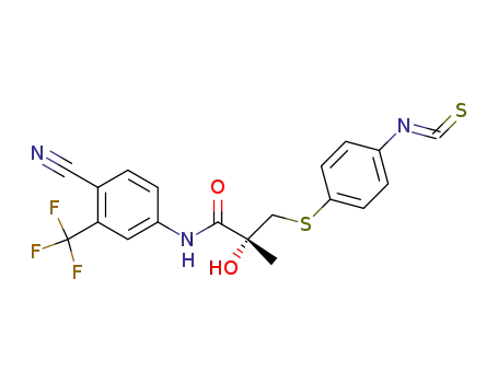 N-[4-Cyano-3-(trifluoromethyl)phenyl]-2(R)-hydroxy-2-methyl-3-[4-(isothiocyanato)phenylsulfanyl]propionamide