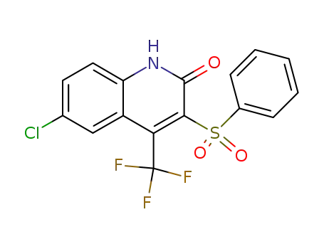 3-benzenesulfonyl-6-chloro-4-trifluoromethyl-1<i>H</i>-quinolin-2-one