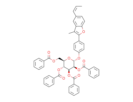 Z-4-[3-methyl-5-(prop-1-enyl)benzofuran-2-yl]phenyltetra-O-benzoyl-α-D-mannopyranoside