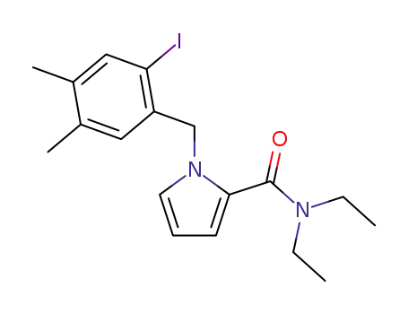 1H-Pyrrole-2-carboxamide,
N,N-diethyl-1-[(2-iodo-4,5-dimethylphenyl)methyl]-