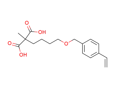 2-methyl-2-[4-(4-vinyl-benzyloxy)-butyl]-malonic acid