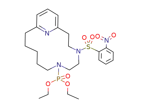 [4-(2-nitrobenzenesulfonyl)-4,7,17-triazabicyclo[11.3.1]heptadeca-1<sup>(17)</sup>,13,15-trien-7-yl]phosphoramidic acid diethyl ester
