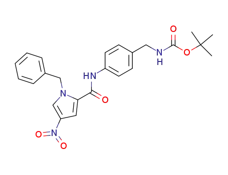 {4-[(1-benzyl-4-nitro-1<i>H</i>-pyrrole-2-carbonyl)-amino]-benzyl}-carbamic acid <i>tert</i>-butyl ester