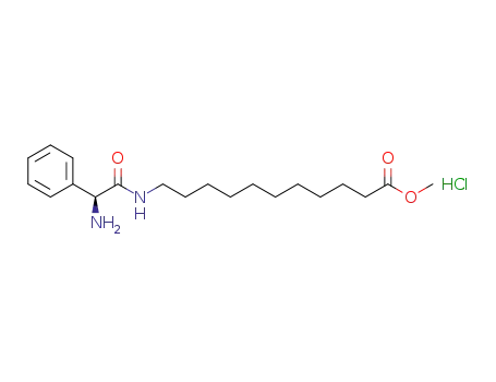 (S)-methyl 11-((2-amino)-2-phenylacetamido)undecanoate hydrochloride