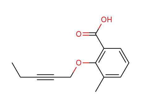 Benzoic acid, 3-methyl-2-(2-pentynyloxy)-