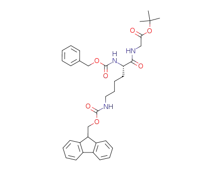 N<sub>α</sub>-carbobenzyloxy-N<sub>ε</sub>-9-fluorenylmethoxycarbonyl-L-lysylglycin tert-butyl ester