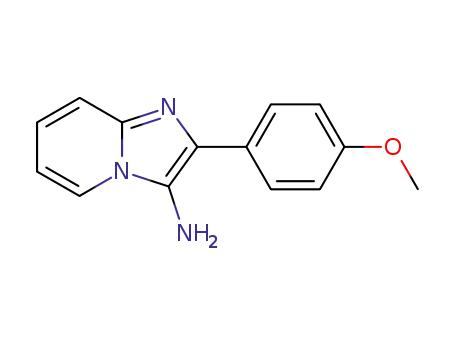 Molecular Structure of 80493-71-6 (2-(4-METHOXYPHENYL)IMIDAZO[1,2-A]PYRIDIN-3-YLAMINE)