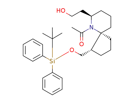 6-Azaspiro[4.5]decane-7-ethanol,
6-acetyl-1-[[[(1,1-dimethylethyl)diphenylsilyl]oxy]methyl]-, (1S,5S,7R)-