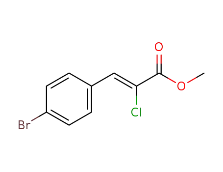 Molecular Structure of 1376214-50-4 ((Z)-3-(4-bromophenyl)-2-chloroacrylic acid methyl ester)