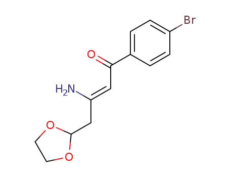 (Z)-3-Amino-1-(4-bromo-phenyl)-4-[1,3]dioxolan-2-yl-but-2-en-1-one