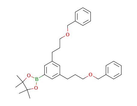 3,5-bis(3-benzyloxypropyl)phenylboronic acid pinacol ester