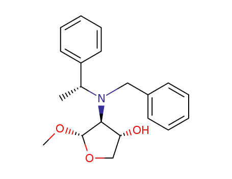 (2S,3S,4S)-2-methoxy-3-{N-benzyl-N-[(R)-α-methylbenzyl]amino}tetrahydrofuran-4-ol