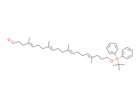 (4E,8E,12E,16E)-20-(tert-Butyl-diphenyl-silanyloxy)-4,8,12,17-tetramethyl-icosa-4,8,12,16-tetraenal