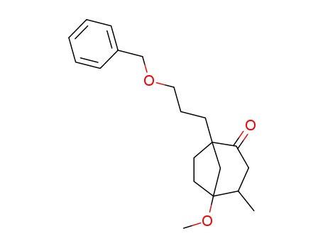 1-(3-benzyloxypropyl)-5-methoxy-4-methylbicyclo[3.2.1]octan-2-one