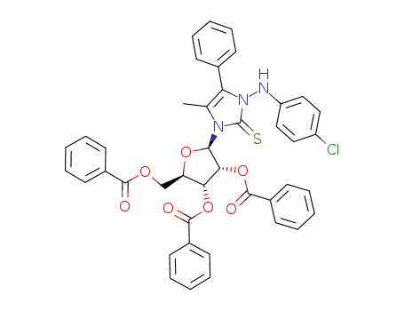 1-(4-Chloroanilino)-4-methyl-5-phenyl-2-[(2,3,5-tri-O-benzoyl-β-D-ribofuranosyl)sulfanyl]imidazole-2(3H)-thione