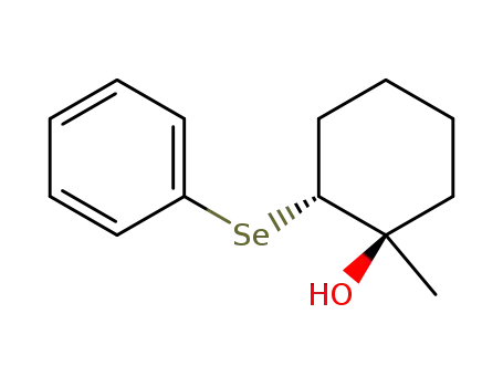 Molecular Structure of 51558-91-9 (1-methyl-2-(phenylselanyl)cyclohexan-1-ol)