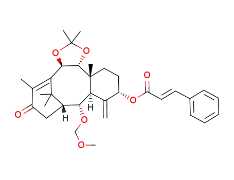 5α-cinnamoyloxy-9α,10β-(dimethylmethylenedioxy)-2α-(methoxymethoxy)taxa-4(20),11-dien-13-one