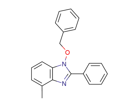 Molecular Structure of 161958-74-3 (1-Benzyloxy-4-methyl-2-phenyl-1H-benzoimidazole)