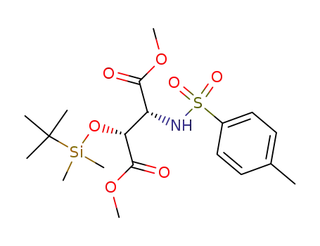 Dimethyl (2R,3R)-2-(tert-butyldimethylsiloxy)-3-[(4-methylphenyl)sulfonylamino]succinate