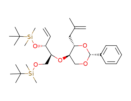 (2R,4S,5R)-5-[(1S,2R)-2-(tert-Butyl-dimethyl-silanyloxy)-1-(tert-butyl-dimethyl-silanyloxymethyl)-but-3-enyloxy]-4-(2-methyl-allyl)-2-phenyl-[1,3]dioxane