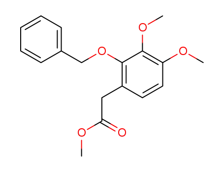 Molecular Structure of 369385-73-9 (methyl 2-benzyloxy-3,4-dimethoxyphenylacetate)