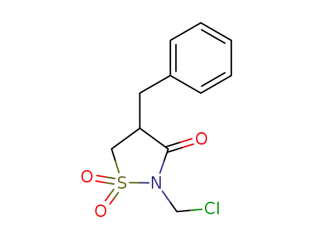 Molecular Structure of 170918-76-0 (4-benzyl-2-chloromethyl-isothiazolidin-3-one 1,1-dioxide)