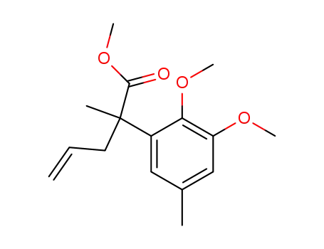 2-(2,3-dimethoxy-5-methyl-phenyl)-2-methyl-pent-4-enoic acid methyl ester