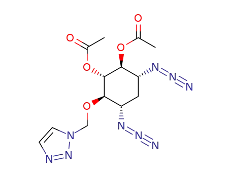 Acetic acid (1S,2S,3R,5S,6R)-2-acetoxy-3,5-diazido-6-([1,2,3]triazol-1-ylmethoxy)-cyclohexyl ester