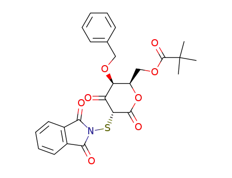 2,2-Dimethyl-propionic acid (2R,3S,5R)-3-benzyloxy-5-(1,3-dioxo-1,3-dihydro-isoindol-2-ylsulfanyl)-4,6-dioxo-tetrahydro-pyran-2-ylmethyl ester