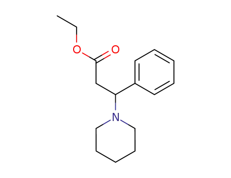 Molecular Structure of 120173-16-2 (1-Piperidinepropanoic acid, b-phenyl-, ethyl ester)