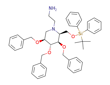 2-[(2S,3R,4R,5S)-3,4,5-Tris-benzyloxy-2-(tert-butyl-diphenyl-silanyloxymethyl)-piperidin-1-yl]-ethylamine