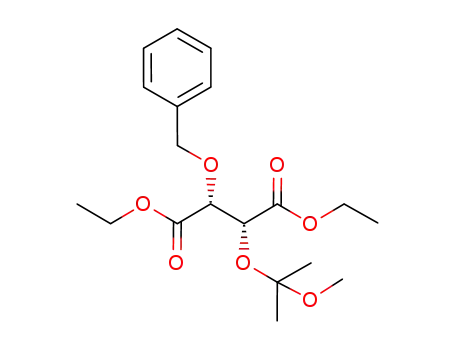 Molecular Structure of 333788-77-5 ((2R,3R)-2-Benzyloxy-3-(1-methoxy-1-methyl-ethoxy)-succinic acid diethyl ester)