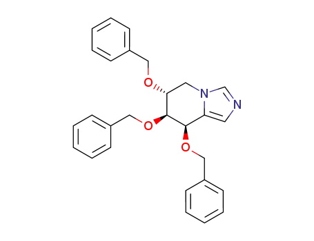 (6R,7S,8R)-6,7,8-Tris-benzyloxy-5,6,7,8-tetrahydro-imidazo[1,5-a]pyridine