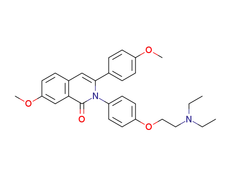 7-methoxy-3-(4-methoxyphenyl)-2-(4-(2-(diethylamino)ethoxy)phenyl)isoquinolin-1(2H)-one