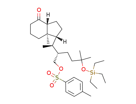 Toluene-4-sulfonic acid (S)-5-methyl-2-[(S)-1-((1R,3aR,7aR)-7a-methyl-4-oxo-octahydro-inden-1-yl)-ethyl]-5-triethylsilanyloxy-hexyl ester
