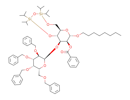 octyl 2-O-benzoyl-3-O-(2,3,4,6-tetra-O-benzyl-α-D-galactopyranosyl)-4,6-O-(1,1,3,3-tetraisopropyl-1,3-disiloxane-1,3-diyl)-α-D-mannospyranoside