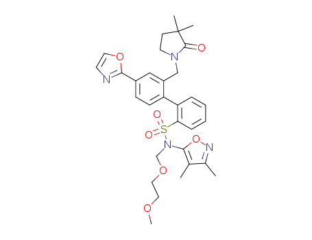 N-(3,4-Dimethyl-5-isoxazolyl)-2'-[(3,3-dimethyl-2-oxo-1-pyrrolidinyl)methyl]-N-?((2-methoxyethoxy)methyl)-4'-(2-oxazolyl)[1,1'-biphenyl]-2-sulfonamid